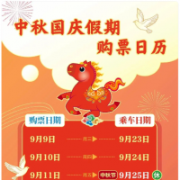 国庆节首日车票，今日可买