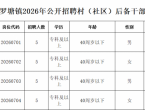 20名！长丰县罗塘镇2026年公开招聘村（社区）后备干部公告